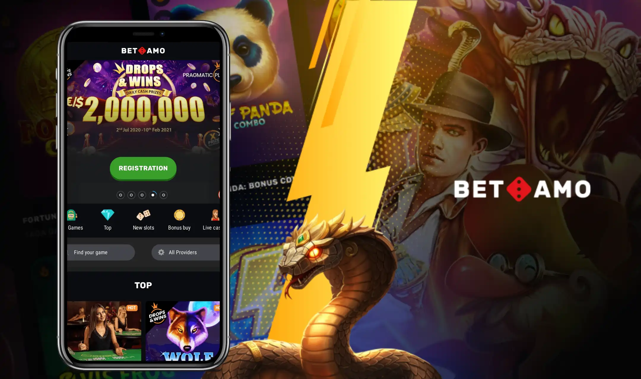 Betamo Casino App-schermafbeelding